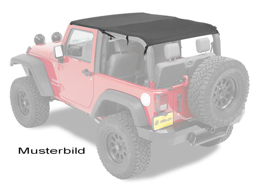 Cable-style Bikinitop Safari Black Diamond Wrangler JK Unlimited 2010 t/m 2018