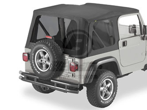Getinte ramen passen op Supertop Black Diamond Wrangler TJ 03 - 06