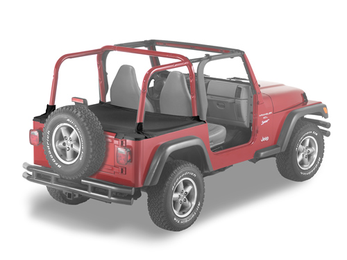 Duster Deck Cover Supertop bow folded down Black Denim Wrangler TJ 97 - 02 Duster Deck Cover Supertop bow folded down Black Denim Wrangler TJ 97 - 02