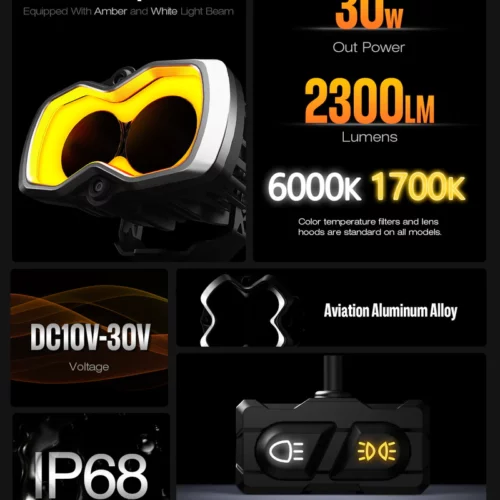 HALO Series | 4.5-inch LED Pod Lights with DRL 35W Twin Light Kit System (set van 2) HALO Series | 4.5-inch LED Pod Lights with DRL 35W Twin Light Kit System (set van 2)