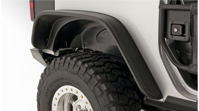 BUSHWACKER Fender Flares vlakke stijl - Jeep Wrangler JK 2 deurs BUSHWACKER Fender Flares vlakke stijl - Jeep Wrangler JK 2 deurs