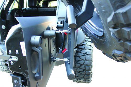 GO INDUSTRIES achter bumper met tire carrier staal - Jeep Wrangler JK