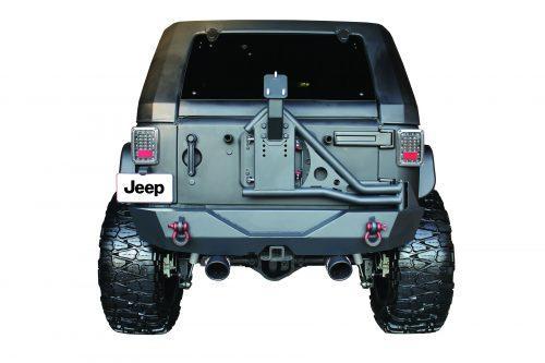 GO INDUSTRIES achter bumper met tire carrier staal - Jeep Wrangler JK