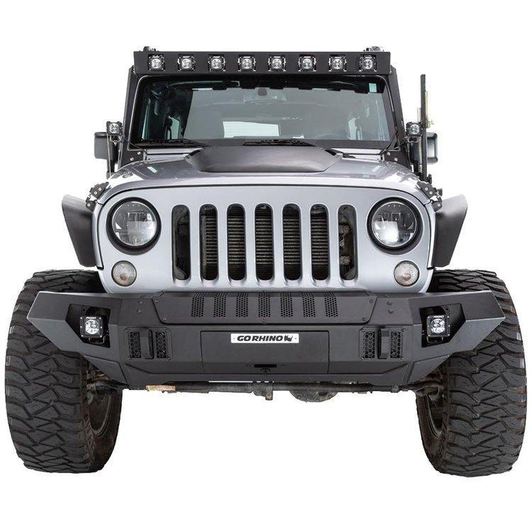 Go Rhino voorbumper Trailline volle breedte recht - Jeep Wrangler JK Go Rhino voorbumper Trailline volle breedte recht - Jeep Wrangler JK