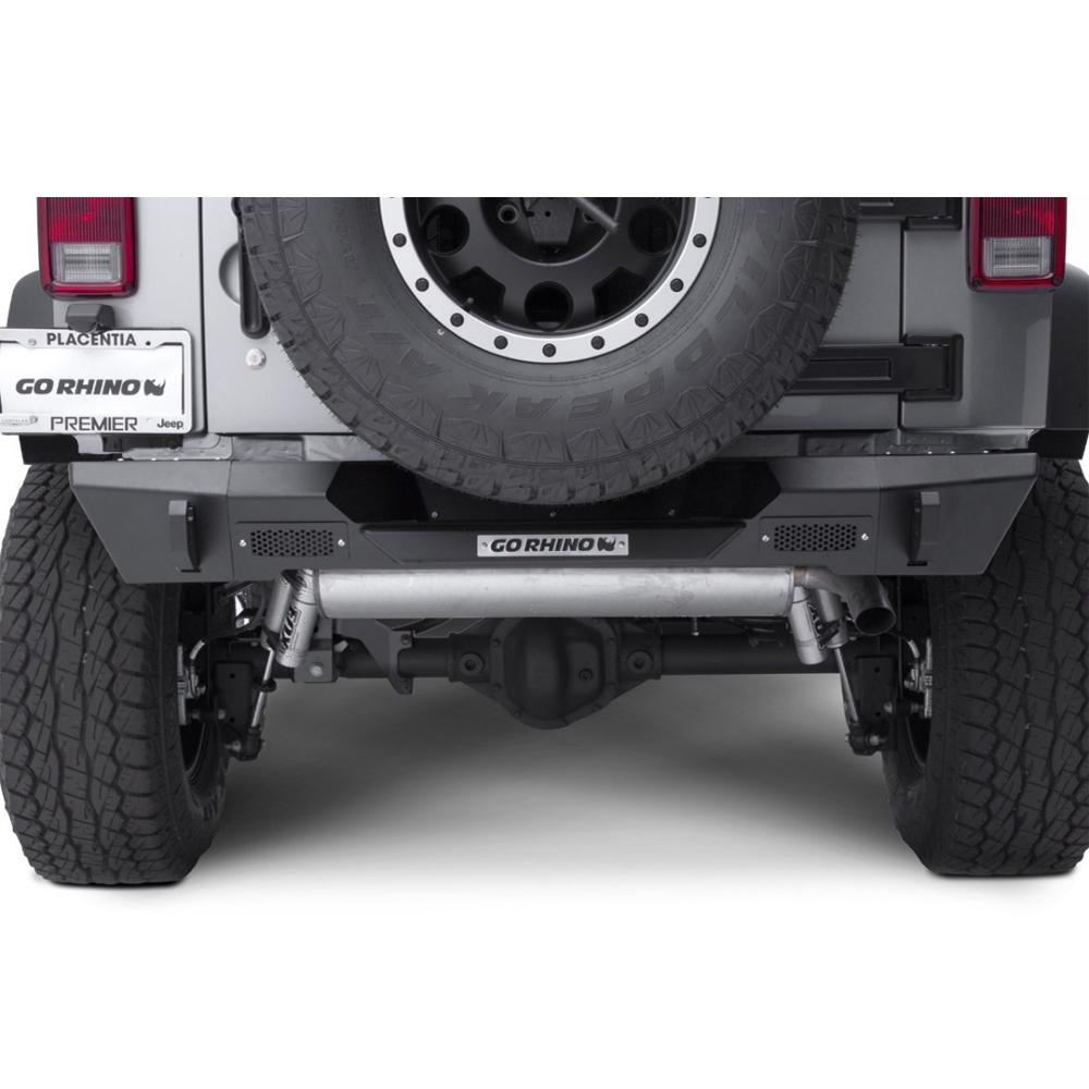 Go Rhino achter bumper Stubby Trailline - Jeep Wrangler JK 07-18 Go Rhino achter bumper Stubby Trailline - Jeep Wrangler JK 07-18