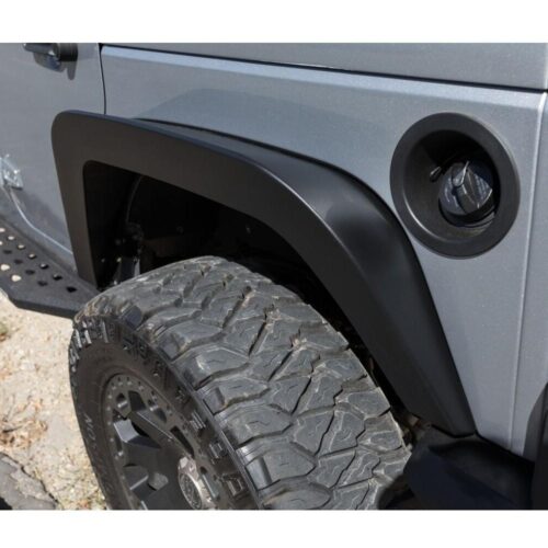 Go Rhino brede stalen achterspatborden Trailline 6 inch - Jeep Wrangler JK 07-18