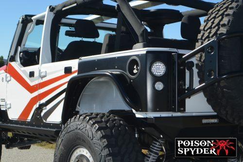 POISON SPYDER fenders achter zwart - Jeep Wrangler JK