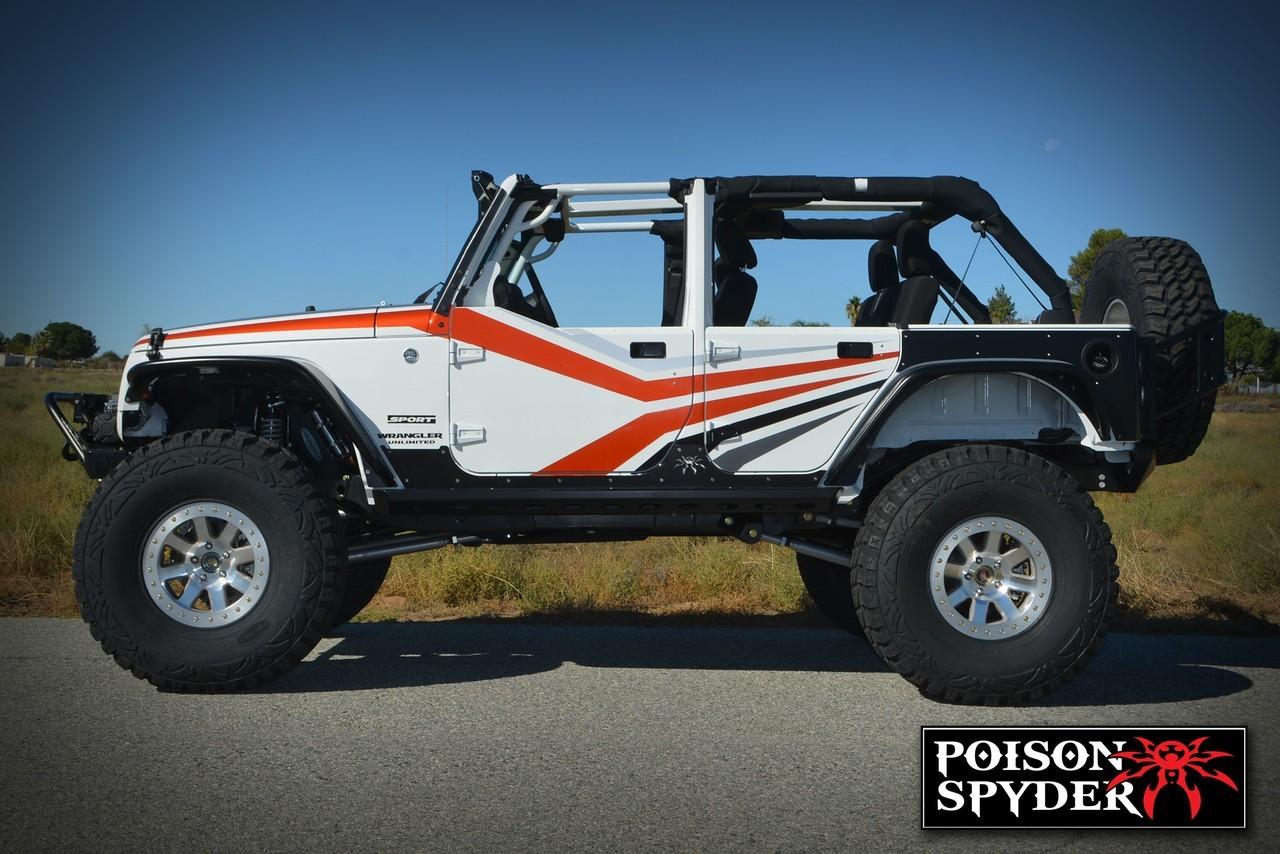 POISON SPYDER fenders achter zwart Jeep Wrangler JK 4Low Jeep