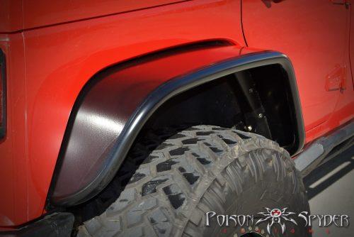 POISON SPYDER flares achter breed aluminium - Jeep Wrangler JK