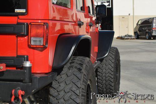 POISON SPYDER flares achter breed aluminium - Jeep Wrangler JK