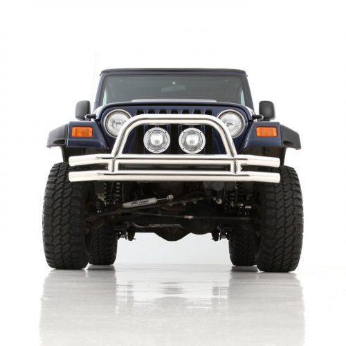 SMITTYBILT buisvormige bumper voor roestvrij staal - Jeep Wrangler JK