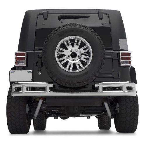 SMITTYBILT bumperset + sidebars RVS - Jeep Wrangler JK 07-18